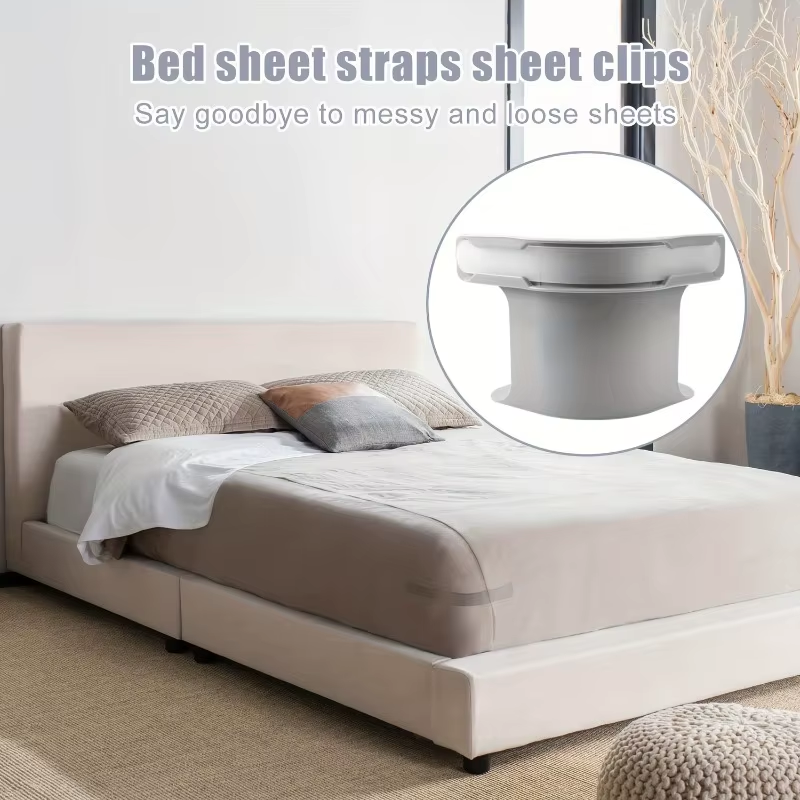SleepTuck™ 4Pcs Lock Sheet Holders Keep Sheets Firm & Tight Heavy Duty Bed Sheet Holder Fit All Mattress Size Organizer Bedroom Accessories